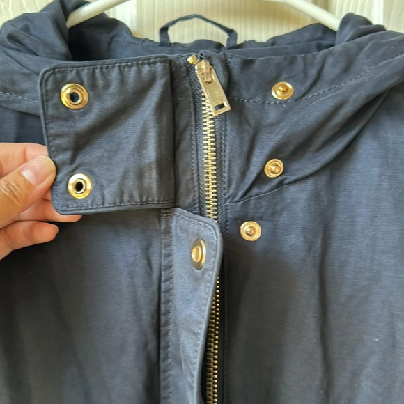 Zara Two-in one trafaluc outerwear Jacket Hoodie Navy Small - Picture 5 of 14